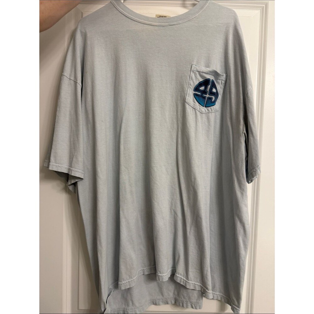 49 Winchester Men's Light Blue Pocket Graphic Tee